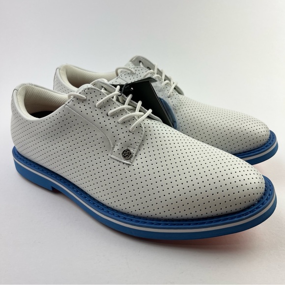 G/FORE Gallivanter Perforated Leather Golf Shoes Men’s 10.5 G4MA23EF01-CERUL - Picture 4 of 12